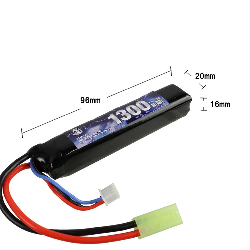S&T Lipo 7.4v 1300mAh stick battery(16*20*96mm) - Image 3