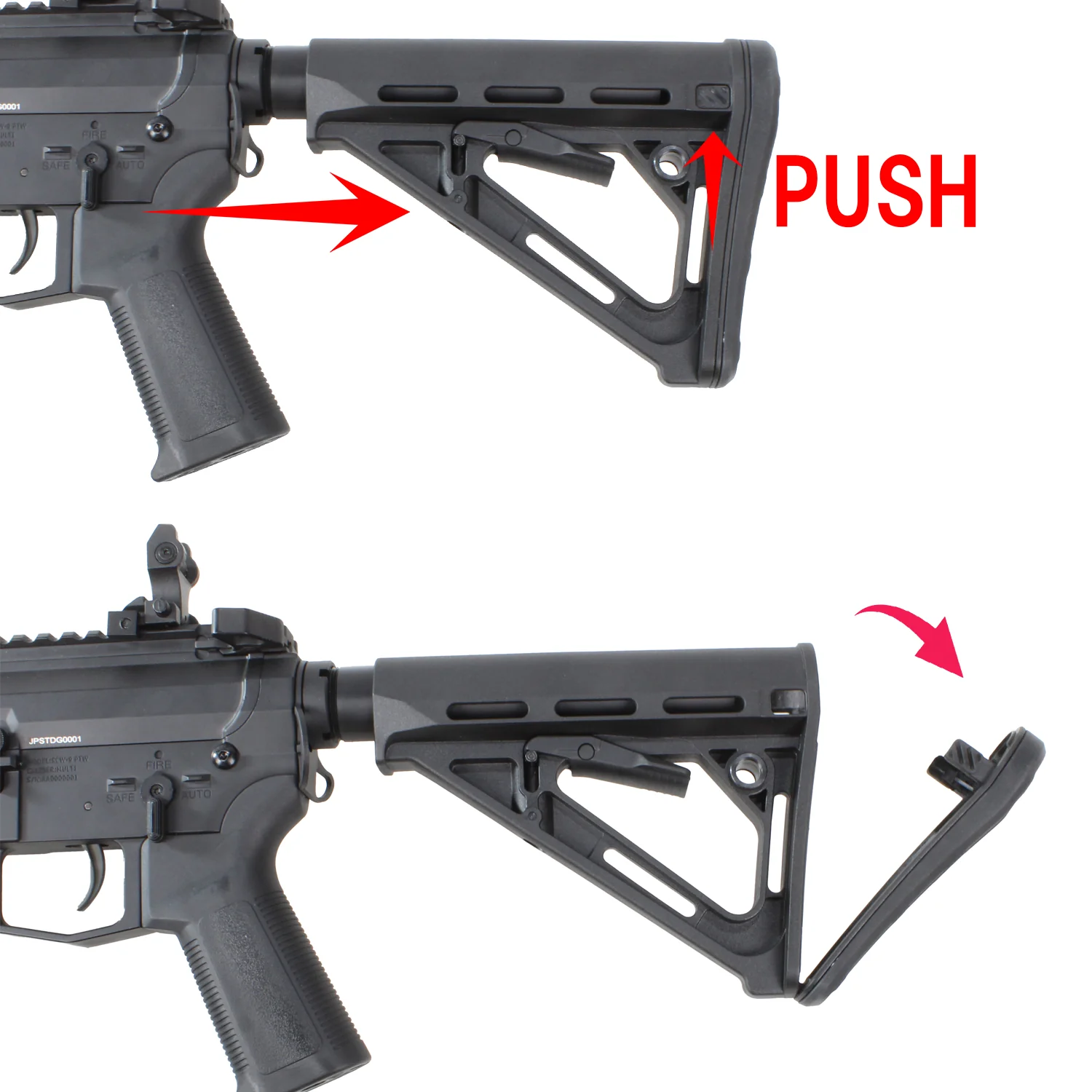 S&T M4 URX4 M-LOK 9.5" M-Style Stock Challenger Line G3 AEG BK (Colt Marking) - Image 8