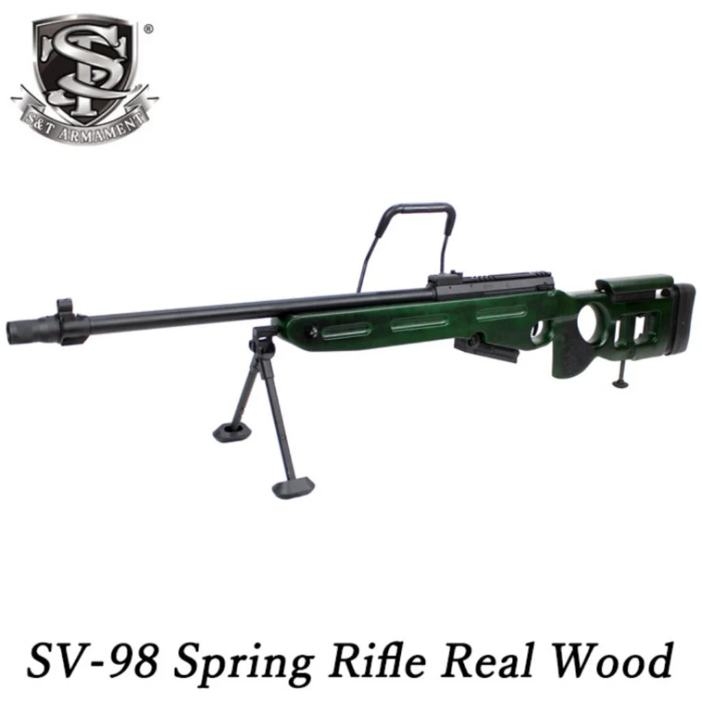 S&T SV-98 Spring Power Rifle (Real Wood) - Image 4
